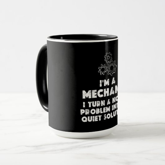 Ik ben een monteur grappig mok (Voorkant links)