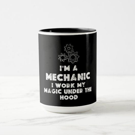 Ik ben een monteur grappig mok (Midden)