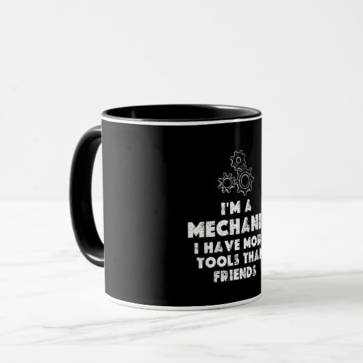 Ik ben een monteur grappig mok (Voorkant links)