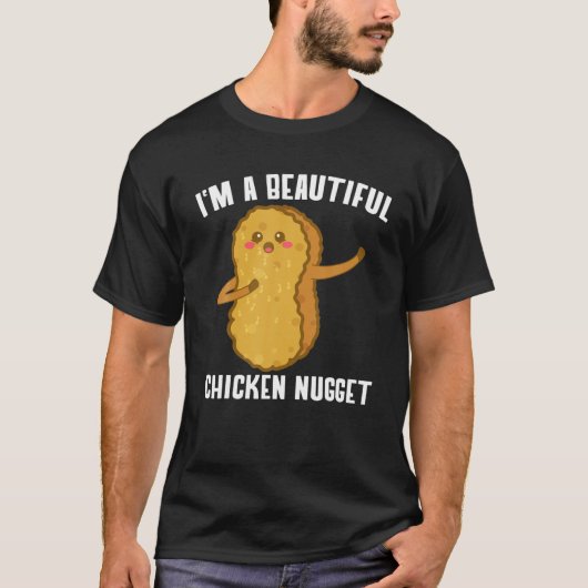 Ik ben een mooie Chicken Nugget Costume Kinderen C T-shirt (Voorkant)