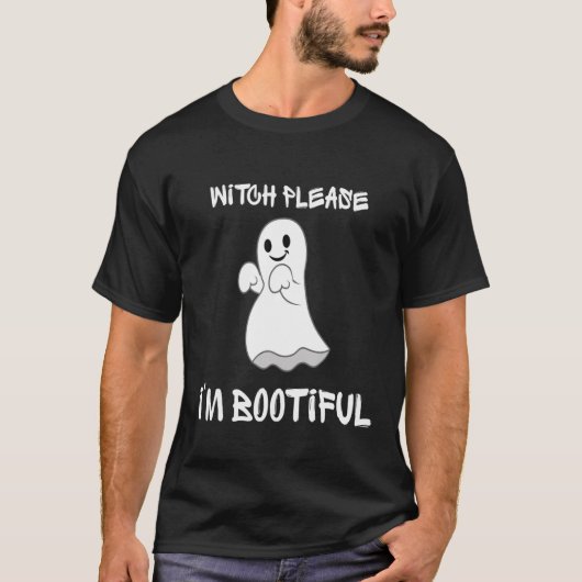 Ik ben een mooie halloween outfit. t-shirt (Voorkant)