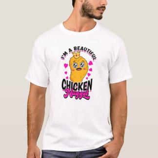 Ik ben een mooie kipnugget - kipnugget t-shirt