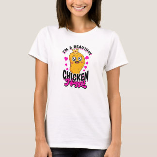 Ik ben een mooie kipnugget - kipnugget t-shirt