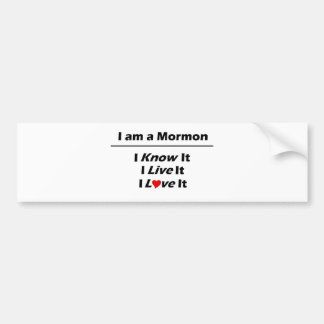 Ik ben een Mormon Bumpersticker