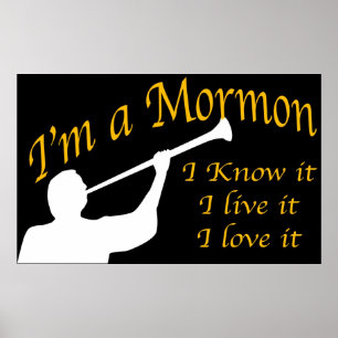 "Ik ben een mormon"-Poster. Poster