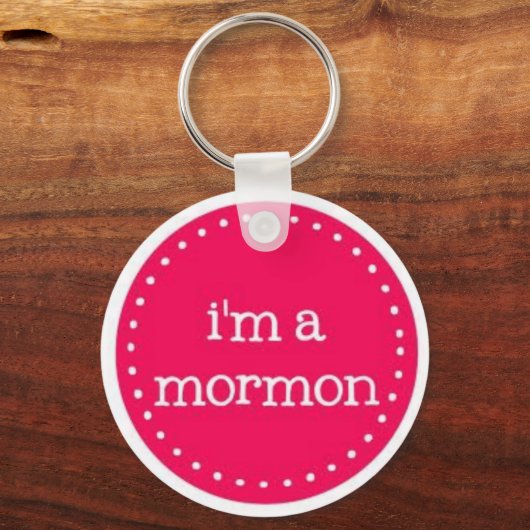 Ik ben een mormon sleutelhanger (Voorkant)