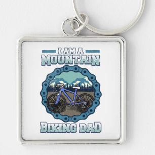 Ik Ben Een Mountainbike Papa Wielrenners Sleutelhanger