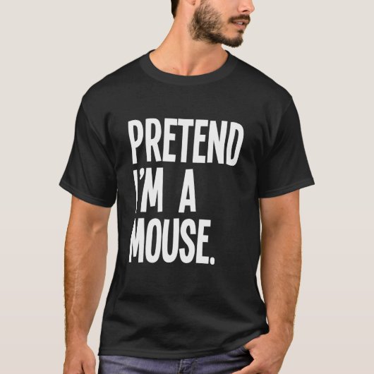Ik ben een Mouse Halloween Party kostuum. T-shirt (Voorkant)