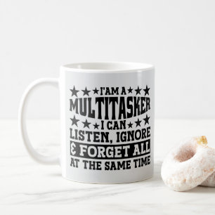 Ik ben een multitasker en kan grappige memes neger koffiemok