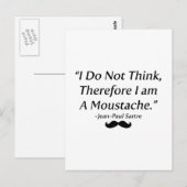 Ik ben een Mustache Briefkaart (Voorkant / Achterkant)