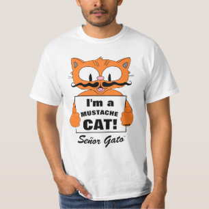 Ik ben een Mustache Cat. Senor Gato T-shirt