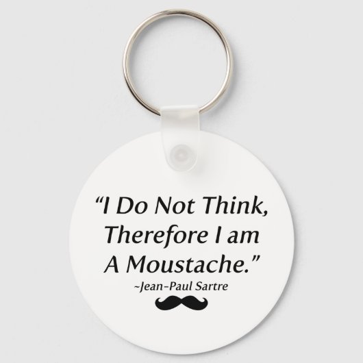 Ik ben een Mustache Sleutelhanger (Voorkant)