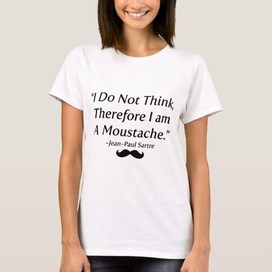 Ik ben een Mustache T-shirt (Voorkant)