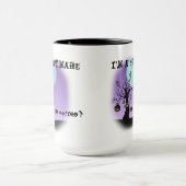 Ik ben een nachtmerrie voor Coffee Funny Halloween Mok (Midden)