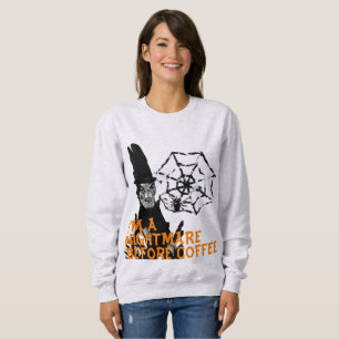 Ik ben een nachtmerrie voor koffie Halloween shirt