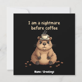 Ik Ben een Nachtmerrie Voor Koffie, Liefdesmotto Kaart