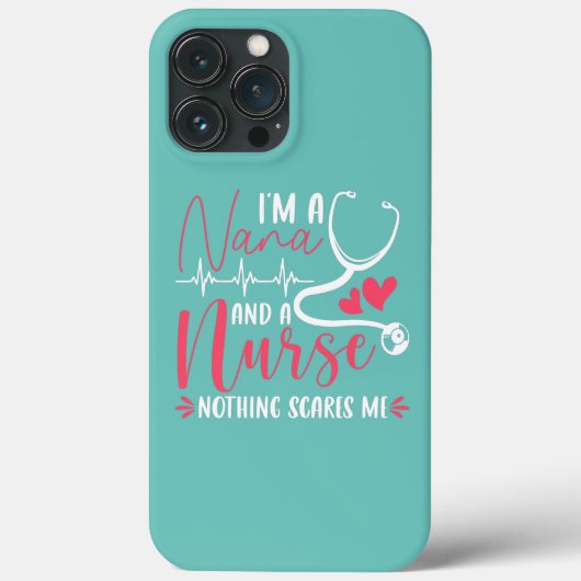 Ik ben een Nana en een Zuster Funny Nursing Grandm Case-Mate iPhone Case (Achterkant)
