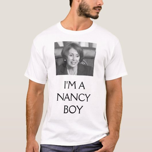 IK BEN EEN NANCY BOY T-SHIRT (Voorkant)