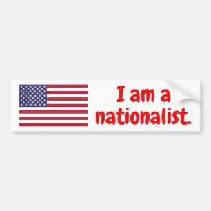 Ik ben een nationalist. - USA Edition Bumpersticker