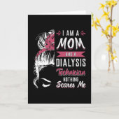 Ik ben een Nephrology-technologie van mama en dial Kaart (Gele Bloem)