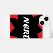 IK BEN EEN NERD iPhone CASE (Achterkant (horizontaal))