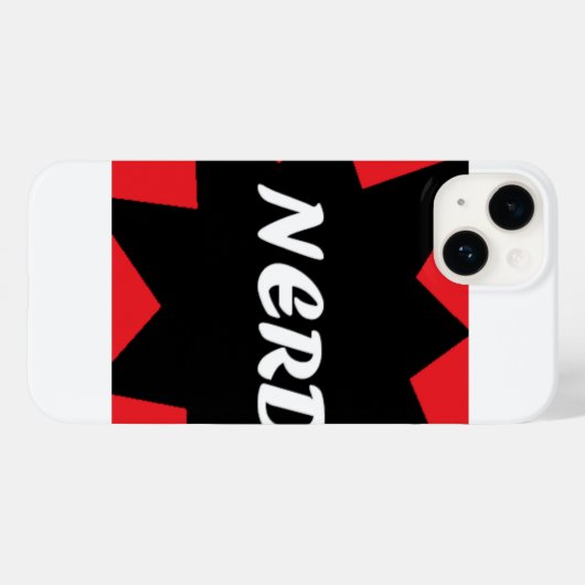 IK BEN EEN NERD iPhone CASE (Achterkant (horizontaal))
