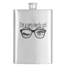 Ik ben een nerdy meisje met een groene oogschaduw