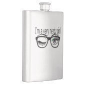 Ik ben een nerdy meisje met een groene oogschaduw flacon (Rechts)