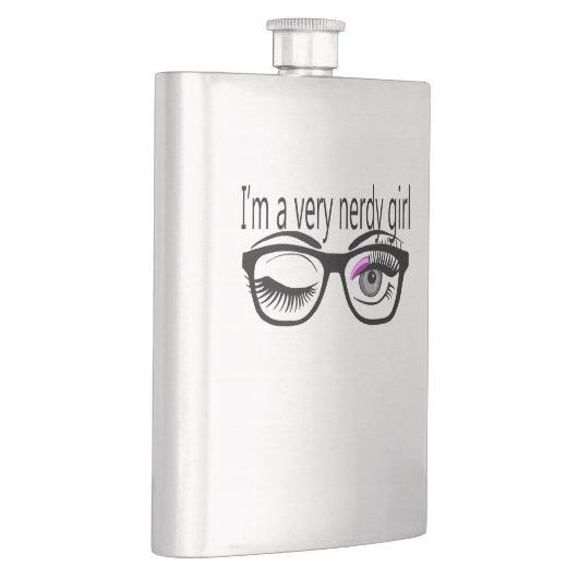 Ik ben een nerdy meisje met roze oogschaduw flacon (Rechts)