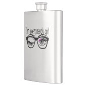 Ik ben een nerdy meisje met roze oogschaduw flacon (Links)