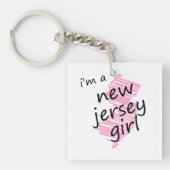 Ik ben een New Jersey Girl Sleutelhanger (Voorkant)
