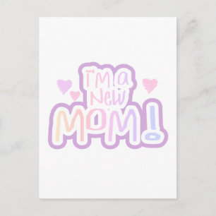 Ik ben een New Mam Tshirts en Gifts Briefkaart
