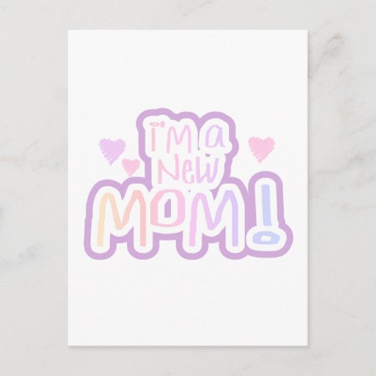 Ik ben een New Mam Tshirts en Gifts Briefkaart (Voorkant)