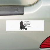 Ik ben een Newfoundland Bumpersticker (Op auto)