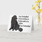 Ik ben een Newfoundland Kaart (Gele Bloem)