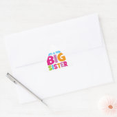 Ik ben een nieuwe Big Sister Sticker (Envelop)