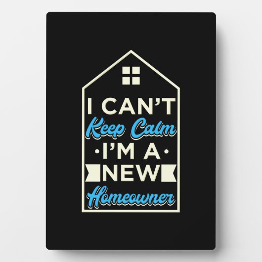 Ik ben een nieuwe huiseigenaar fotoplaat (voorkant)