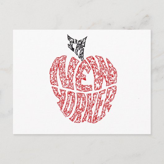 IK BEN EEN NIEUWE YORKER BRIEFKAART (Voorkant)