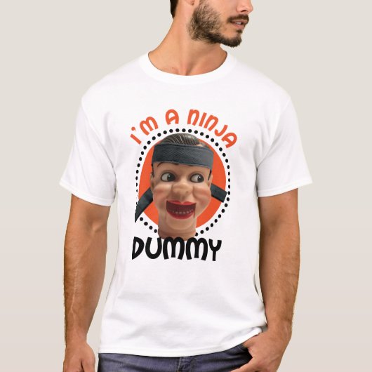 Ik ben een Ninja Dummy voor Halloween T-shirt (Voorkant)