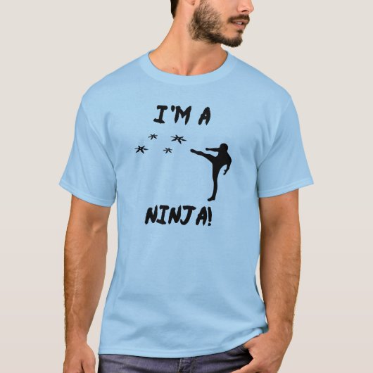 Ik ben een Ninja. T-shirt (Voorkant)