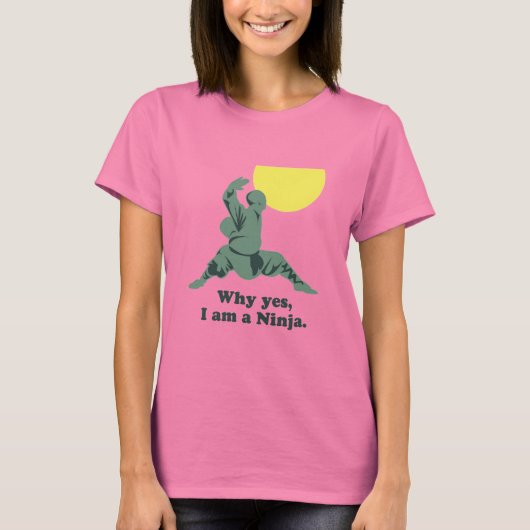 IK BEN EEN NINJA T-SHIRT (Voorkant)