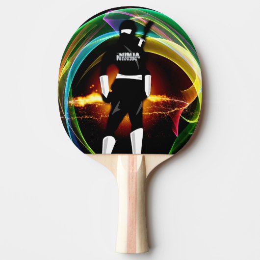 Ik ben een Ninja Warrior Pingpong Paddle Tafeltennisbatje (Voorkant)