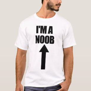 Ik ben een nob pijl wijzen op video game gamer nob t-shirt