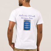 Ik ben een Noorse Amerikaan T-shirt (Achterkant)