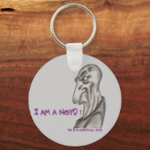 IK BEN EEN NOYD. Button Sleutelhanger (Voorkant)