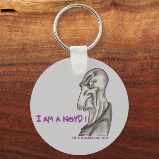 IK BEN EEN NOYD. Button Sleutelhanger (Voorkant)