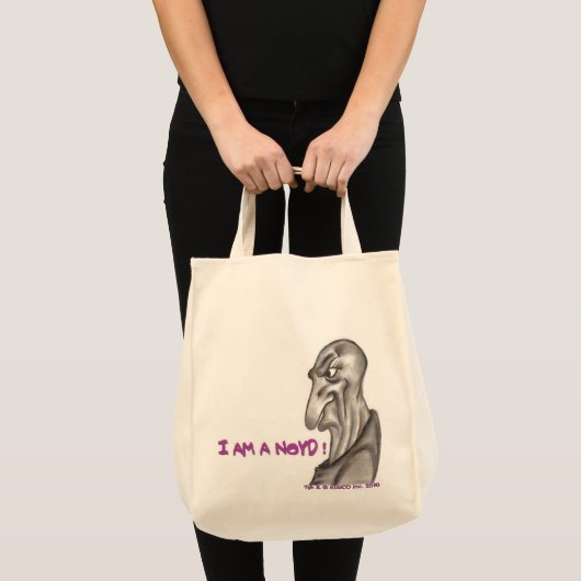IK BEN EEN NOYD. Canvas tas (Voorkant (product))