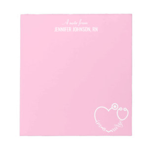 Ik ben een Nurse Stethoscoop persoonlijke naam leg Notitieblok