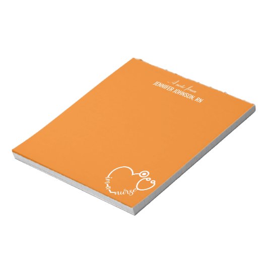 Ik ben een Nurse Stethoscoop persoonlijke naam leg Notitieblok (Linkerzijde)