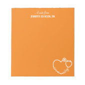 Ik ben een Nurse Stethoscoop persoonlijke naam leg Notitieblok (Voorkant)